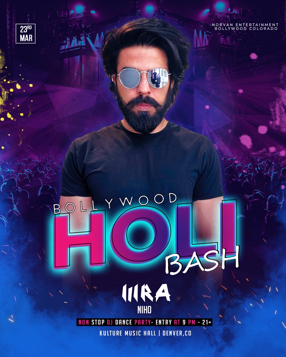 Bollywood Indian Holi Bash Denver 2024 DJ MRA