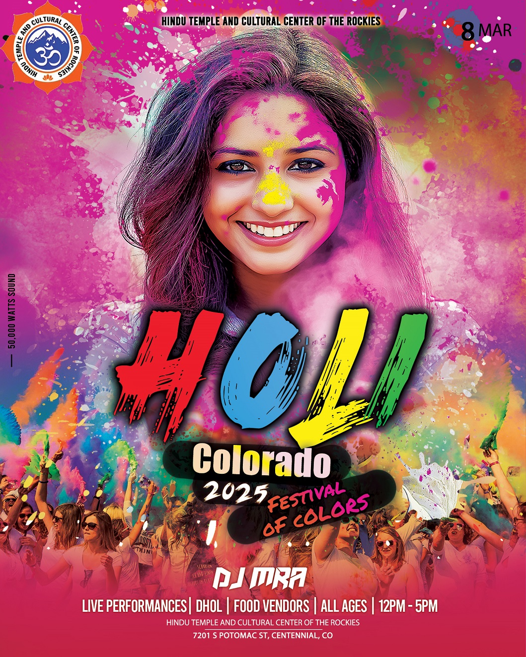 Holi Colorado - Festival of Colors 2025 - DJ MRA
